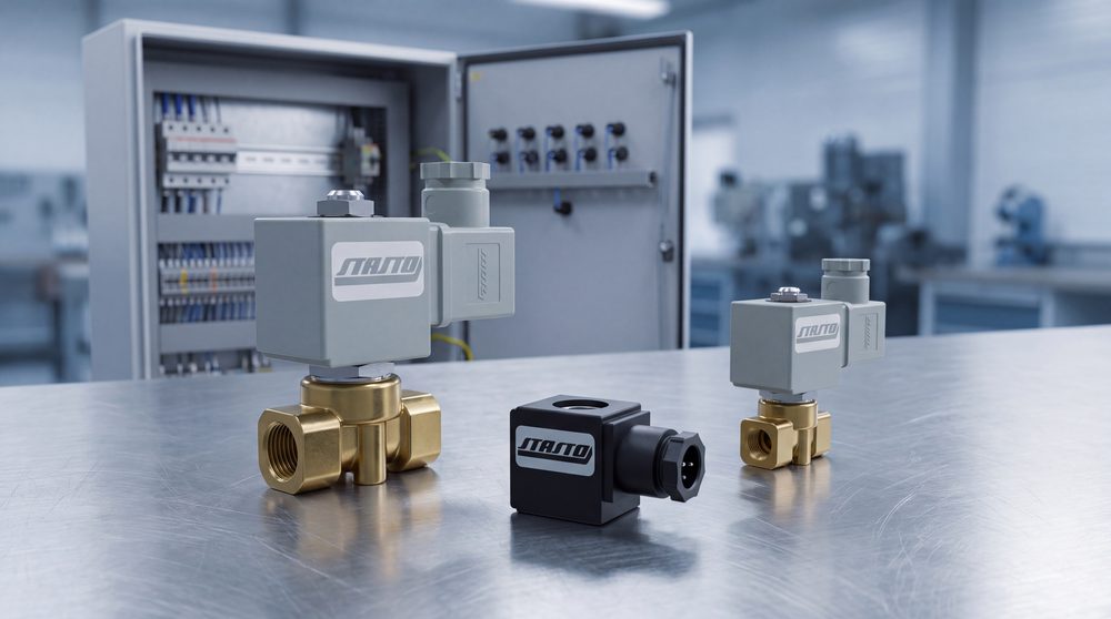 Solenoid valves for liquids and gases