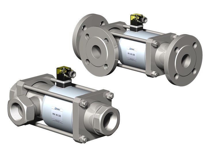 Electrovalve coaxiale cu 3/2 căi