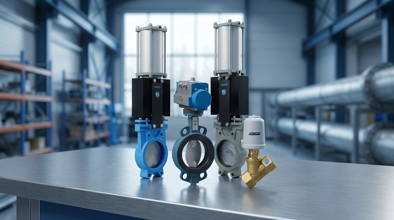 Knife gate valves that shut off bulk solids reliably.