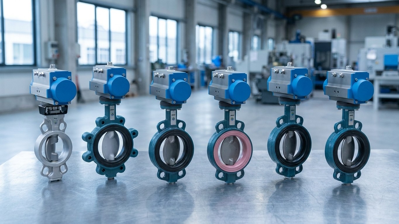 Clapetă de închidere pneumatică Seria SSIS (BUW9 / BUL) – Acționare rotativă pneumatică DN50–DN500