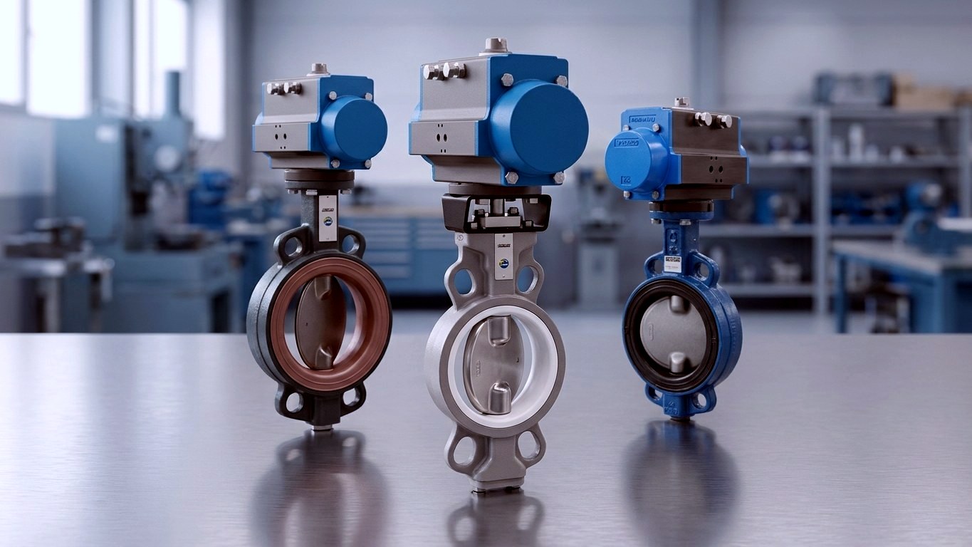 Clapete de reținere SSIS – clapete din inox cu acționare pneumatică