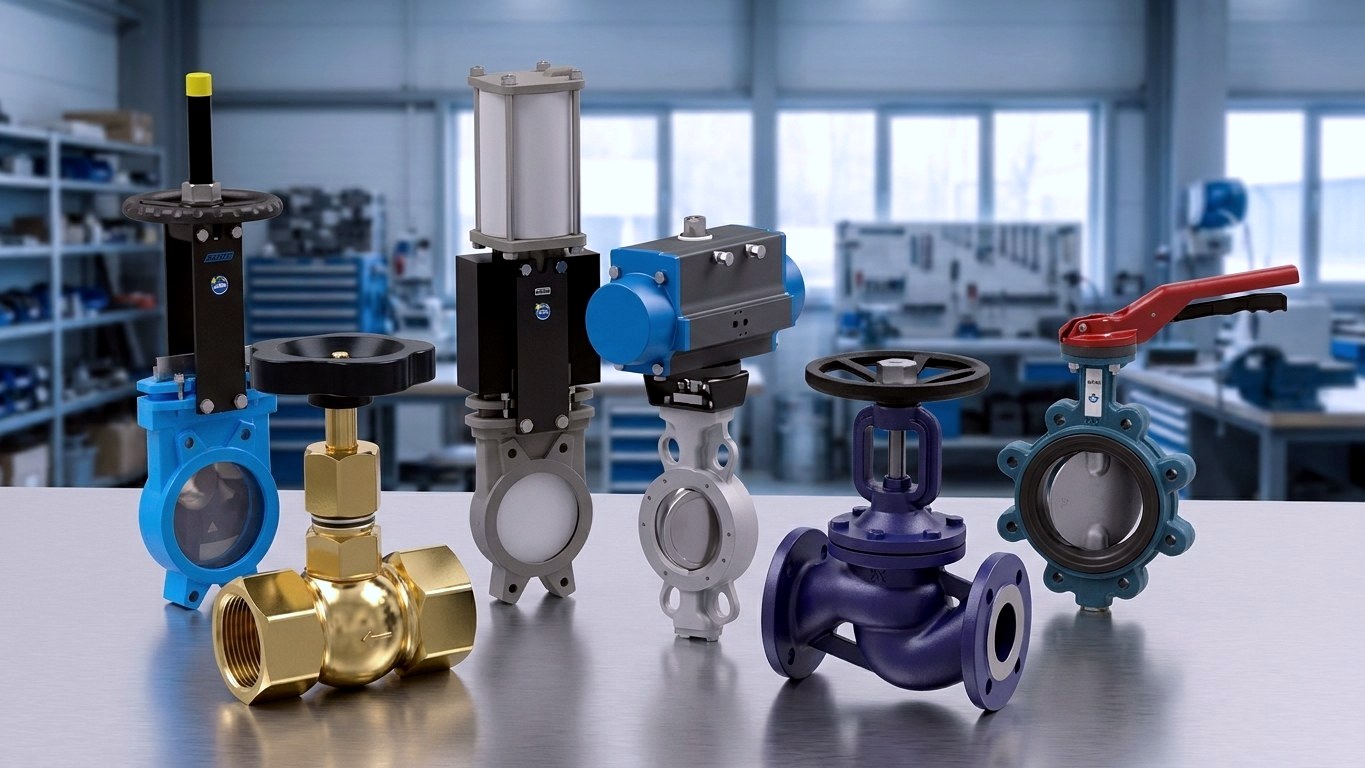 Vane fluture cu acționare pneumatică rotativă