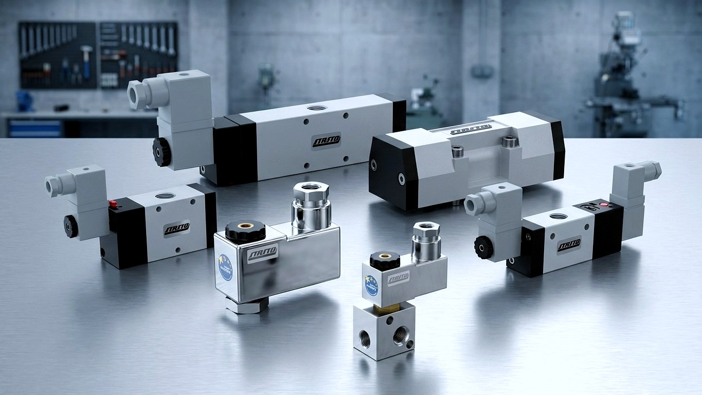 5/2 Way Valves – Pneumatic Solenoid Valves for Double-Acting Cylinders