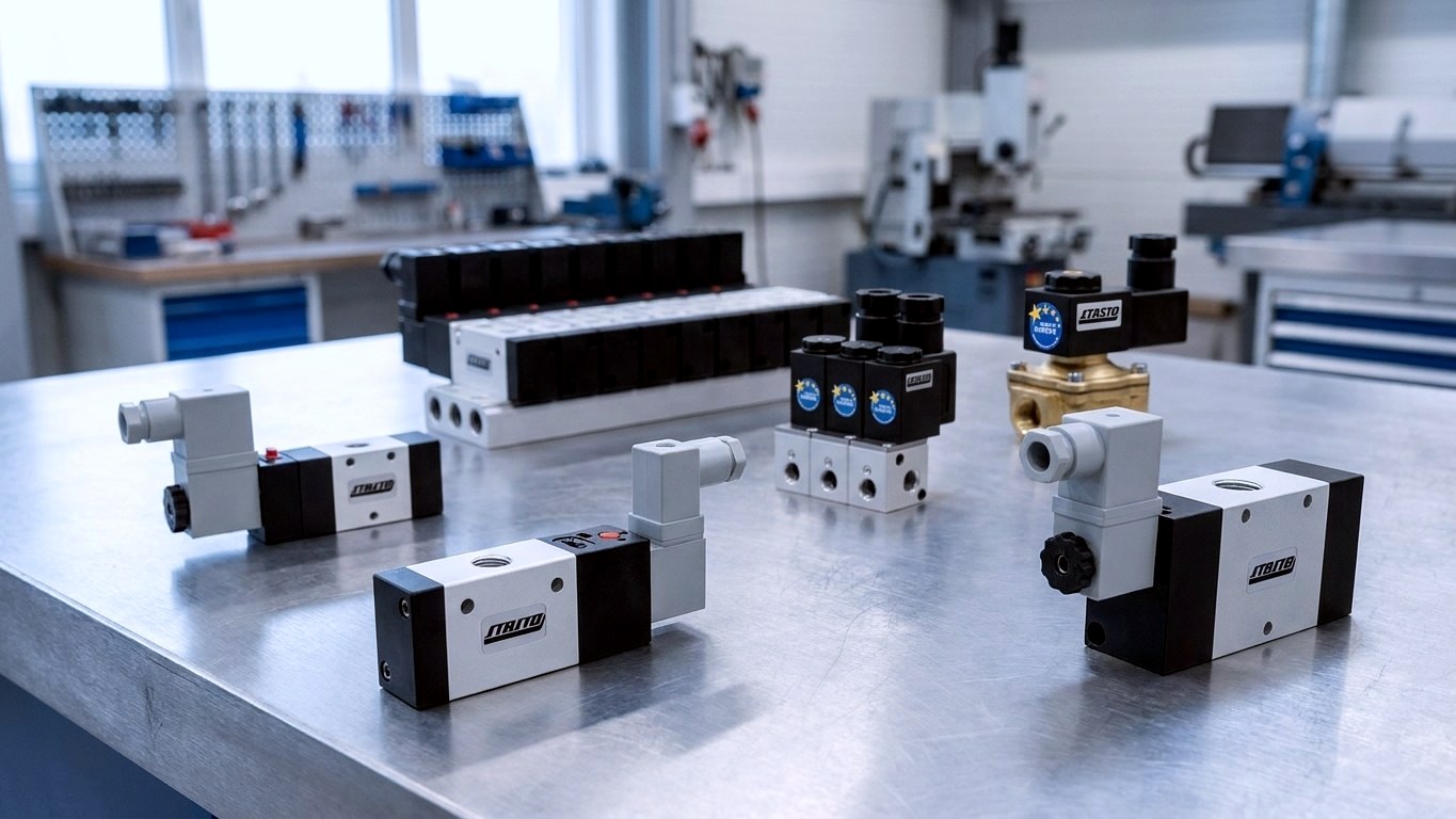 Electrovalve compacte Serie K & E+V - 3/2, 5/2 și 5/3 cu lățime constructivă de 16 și 22 mm