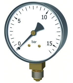 Bourdon tube manometer MA001-63B-10