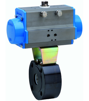 Robinet cu bilă cu flanșă cu actuator rotativ pneumatic BA043-50-S0-A