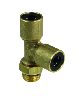 Adjustable male stud branch tee PIB24-06-M14X1,5-B-0-G