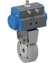 Robinet cu bilă cu flanșă cu actuator rotativ pneumatic BA049-20-S0-A