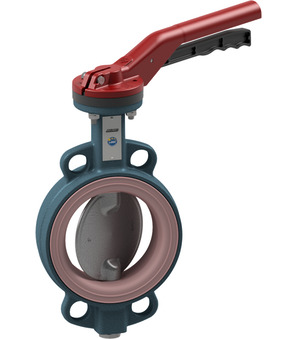 Butterfly valve with hand lever BUW2-150-DSC-L-A