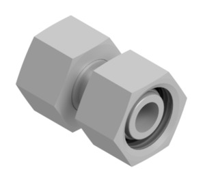 Straight adapter with swivel nut C-GZ06L