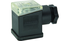 conector mit eingebautem Gleichrichter und LED-gelb-230VAC