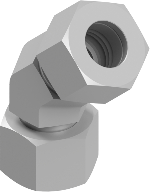 Adjustable elbow fitting 45° C-EV10L