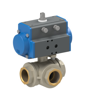 Ball valve with pneumatic actuator BAT1-003-BLTV-D0B