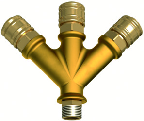 de 3 ori Distribuitor cu priză de cuplare DN 7,2 C0C72-3M38-B