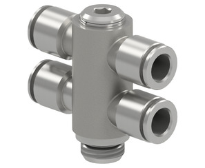 Racord în T rotativ cu șurub cu două piese T-ring PI15-08-14-N-0-360