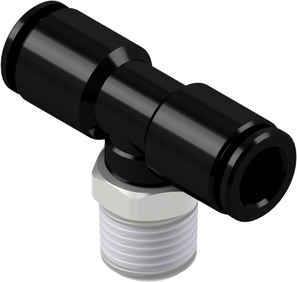 Male stud branch tee swivel PI21C-04-14-P-T-360
