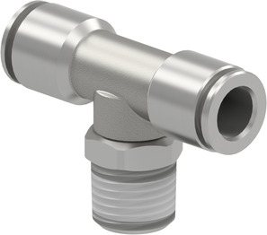 Male stud branch tee swivel PI21C-12-38-N-T-360