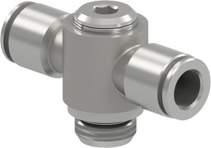 Male stud branch tee swivel PI22-06-M5-N-0-360