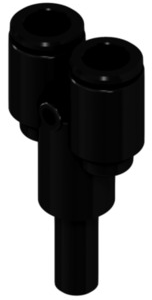 Y-connector with plug nipple PI30-08-P