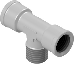 T-adapter Female thread/Male thread/Female thread TH21C-12-N