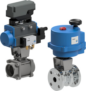 Automated valve assemblies