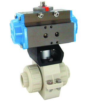 Butterfly valves with actuator