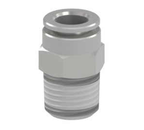 Nickel-plated brass fittings