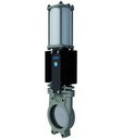 Supapă cu cuțit cu acționare pneumatică cu dublu efect A1N2I2-5-100