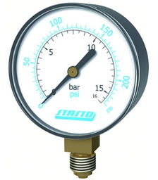 Manometru cu tub Bourdon MA001-50B-16-D