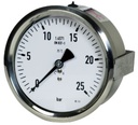 Bourdon tube manometer MA091-100R-6