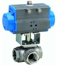 Robinet cu bilă cu actuator rotativ pneumatic BA037-20-S0