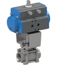 Ball valve with pneumatic actuator BA033-10-S0-A