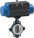 Supapă fluture cu actuator rotativ pneumatic BUW4-150-DSTS-S22-A