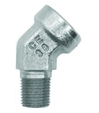 Racord cot 45°-BSPP1/4"- 1/4" BSPT
