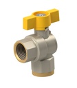 Ball valve made of brass 350.204