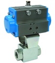 Ball valve with pneumatic actuator BA818-34-S0