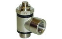 Unidirectional banjo flow control valve MV17-00-14-V