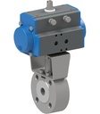 Flanged ball valve with pneumatic actuator BADA-015-SSTV-S0