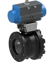 Flanged ball valve with pneumatic actuator BADA-150-CITV-D0