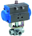 Robinet cu bilă cu actuator rotativ pneumatic BAI1-006-UCPN-S0