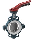 Supapă fluture cu pârghie manuală BUW4-250-DSTS-L