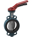 Butterfly valve with hand lever BUW6-050-DUE-L